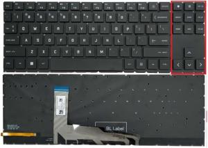 HP OMEN 16-WD, 16-K, 16-U, 16-WF, 16-B, 16T-B 16T-K 16T-WF 16Z-XD 16Z-XF 15-EK 15-EN 16-C Backlit Ստեղնաշար Օրիգինալ